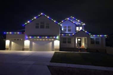 A house with LED Multi W/ White
