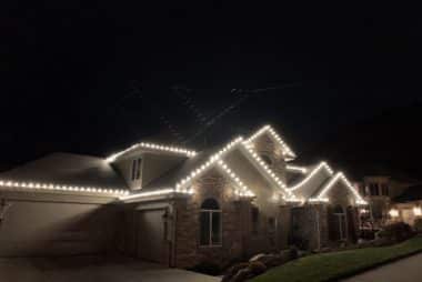 A house with Warm White LED