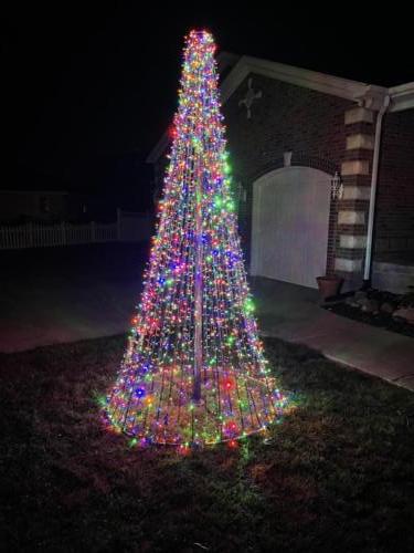 Cone Tree With multi Color Lights